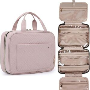 Large Travel Cosmetic Bag with Waterproof Hanging Hook